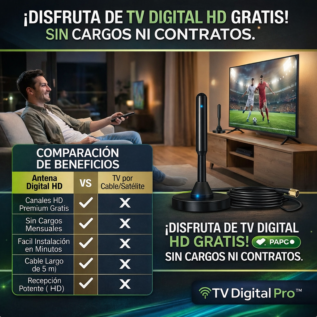 Antena TV digital HD