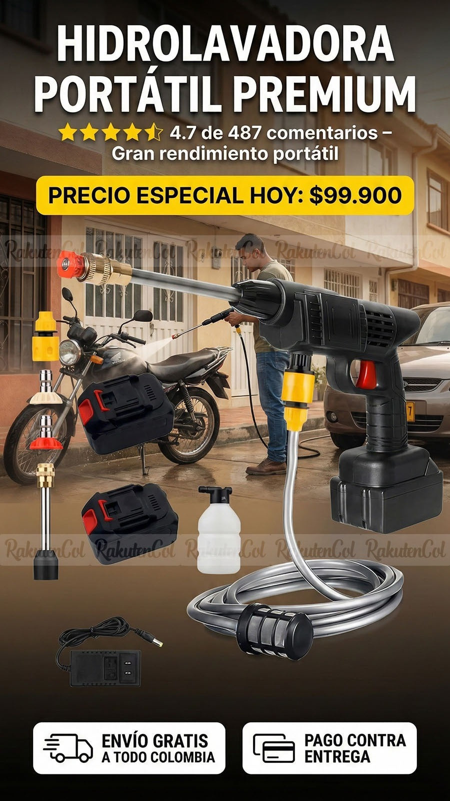 Hidrolavadroa 2 baterías